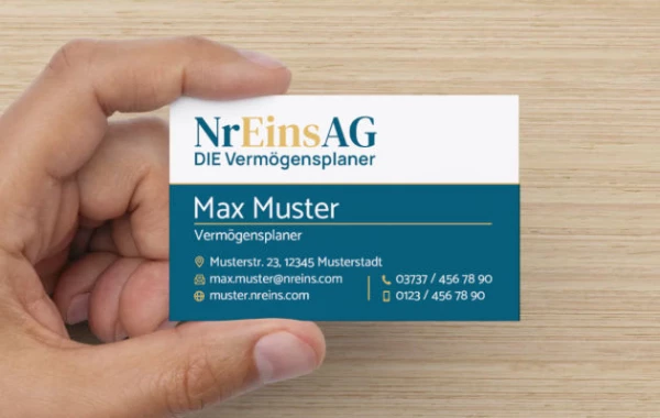 NrEins Visitenkarten eckig