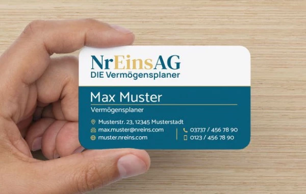NrEins Visitenkarten rund
